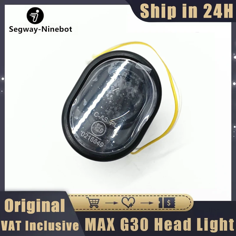 Original Head Light Assembly for Ninebot G30 Kickscooter Skateboard Headlight Replacement Smart Electric Scooter Accessories