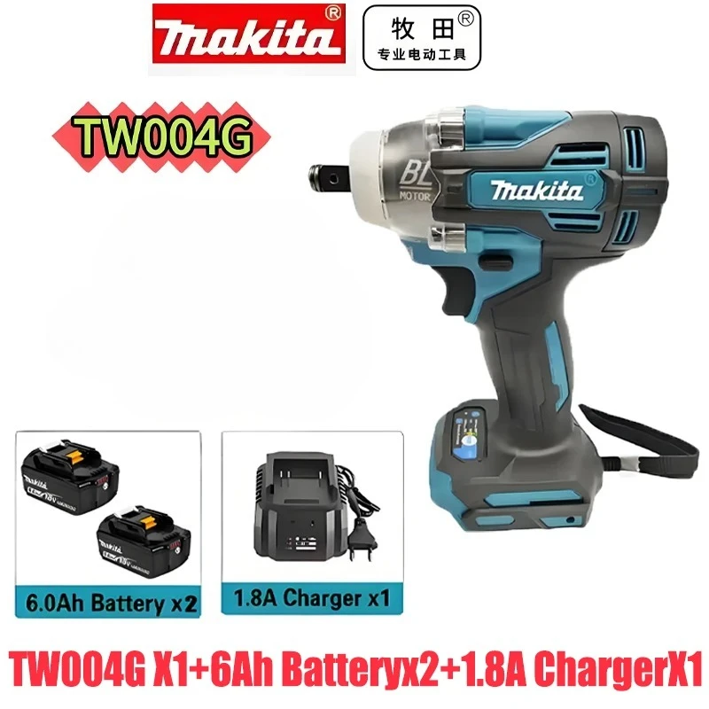 

Бесщеточный аккумуляторный шуруповерт Makita TW004G 30Нм, перезаряжаемая дрель-шуруповерт для 18В аккумуляторных инструментов