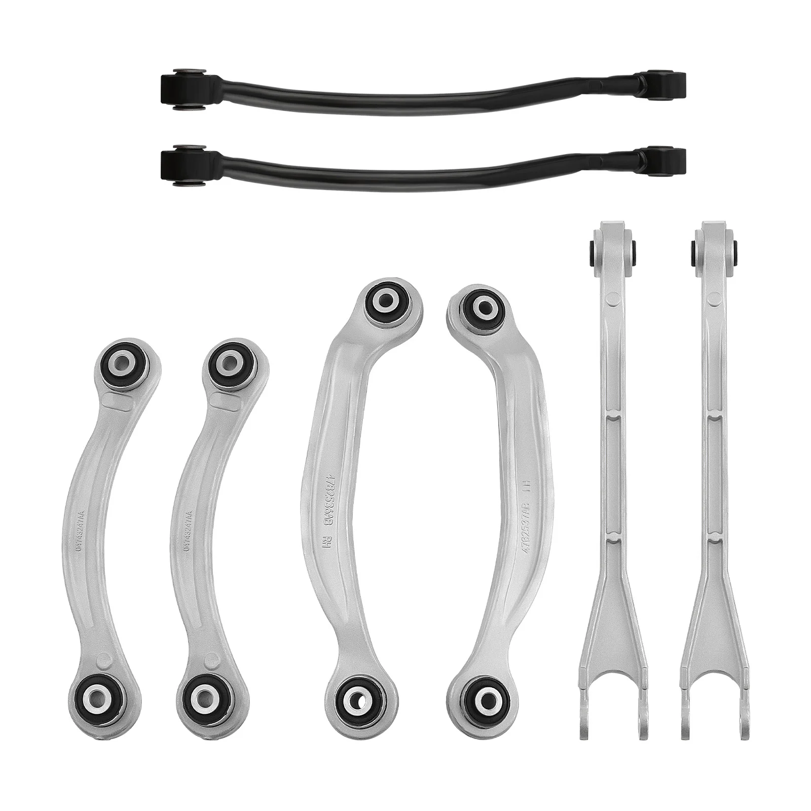 8pcs Rear Suspension Lower Control Arms Strut Rod Lateral Arm for Chrysler 300C Dodge Charger 2005-2014