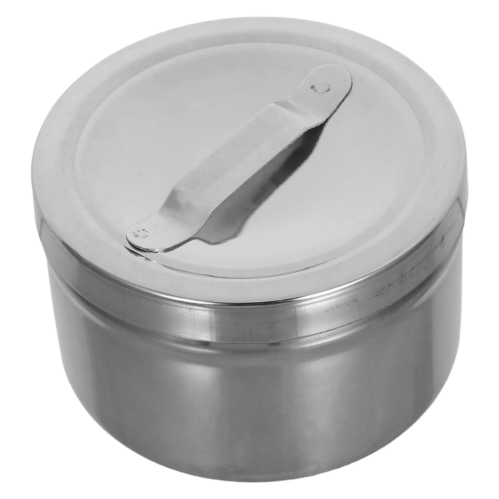 

6pcs Stainless Steel Cotton Pad Storage Jar Airtight Metal Container For Makeup Pads Cotton Balls Gauze Lab Teaching Equipment