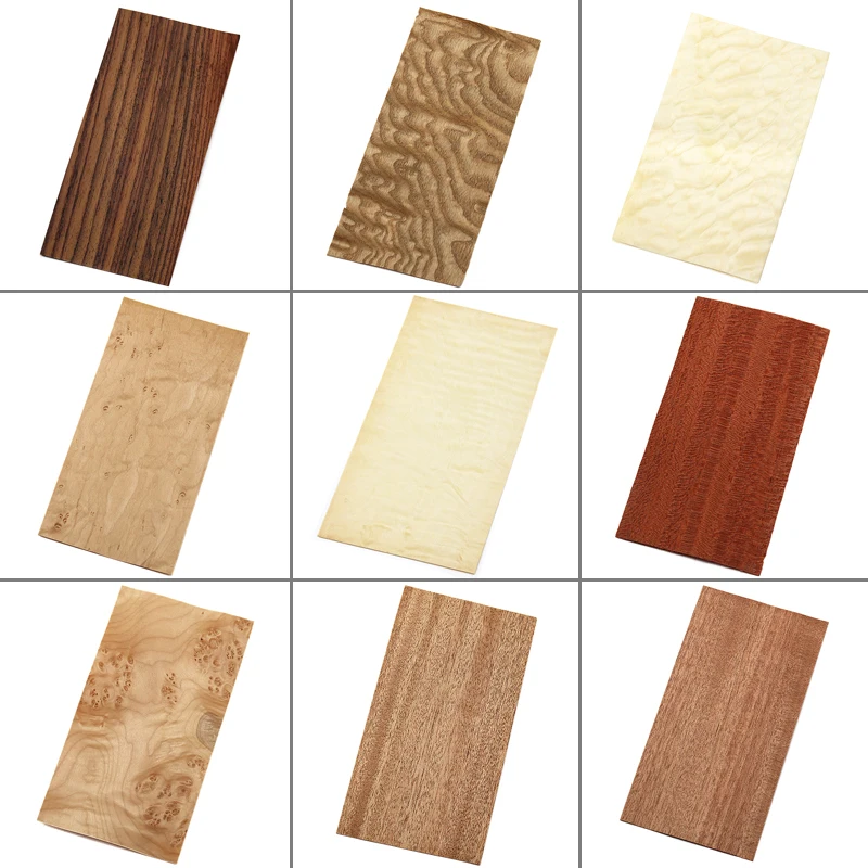 Zebrawood Guitar Headstock Beautiful Zebrano Head Veneer Solid Wood Handmade Material Guitar Accessories 200*90*0.55mm