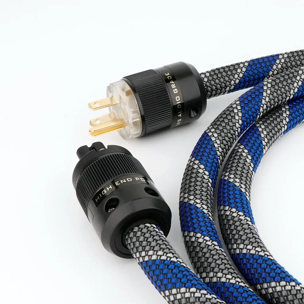 Hifi AC Netzkabel US/EU 6N OFC Netzkabel Figure8 C7 029 AC Netzkabel EU Schuko Netzkabel – Detail 11
