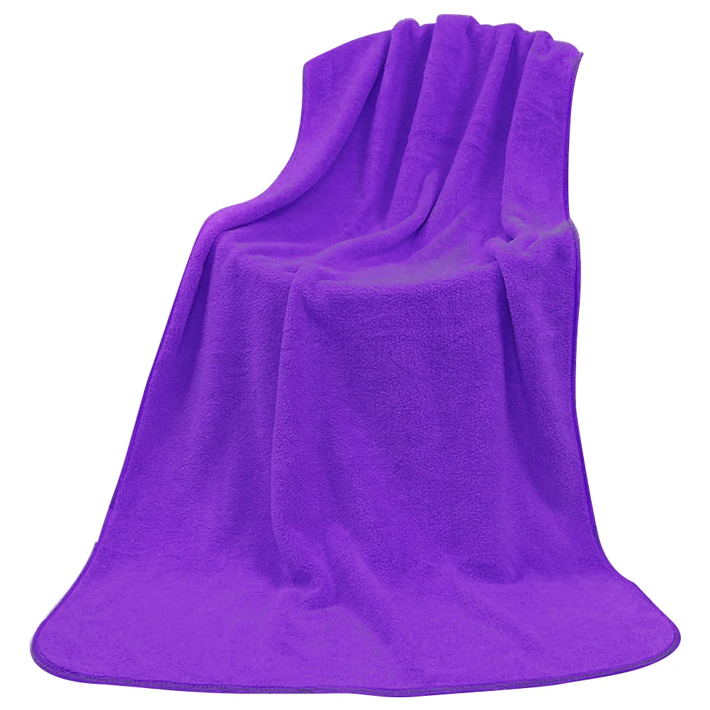 

Microfiber Bath Towel 70X140Cm Dark Purple Lightweight Absorbent Quick Dry For Spa Beach Swimming Camping Travel Towels