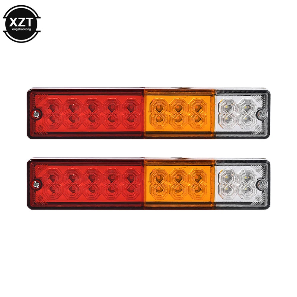 2PCS Trailer Tail Light 12/24V 20 LED Car Truck Trailer Rear Tail Light Brake Stop Turn Signal Reverse Warning Lamp Indicator 