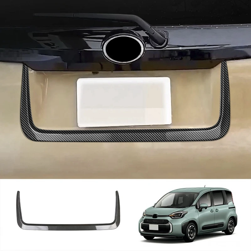 For Toyota SIENTA 10 Series 2022 2023 Exterior ABS Rear Door Trunk Strip Tailgate Moulding Trims Cover