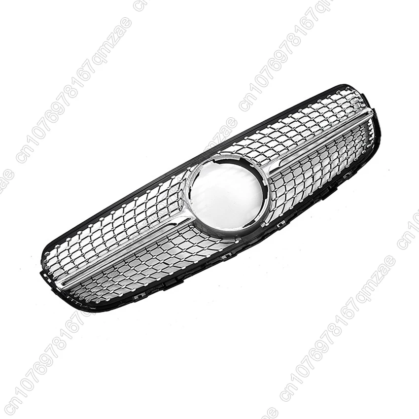 Diamond Style Front Inlet Mesh Grille For Mercedes Benz GLC-Class X253 2015-2019 GLC250 GLC300 GLC350e GLC43 Grid Grill Tuning