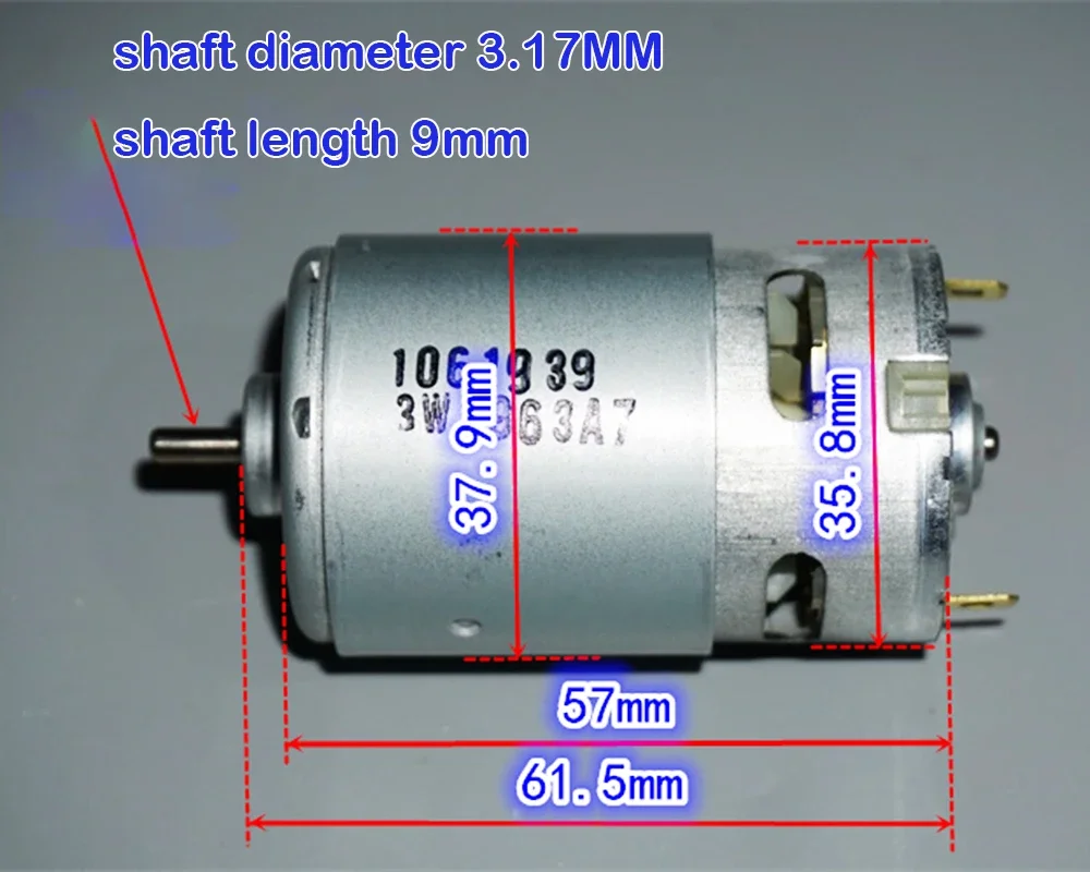 JOHNSON 555 DC Motor 12V-18V 11000-17500RPM High Speed High Torque Motor Power Tool Model DIY Grinding Cutting Grinder Machine