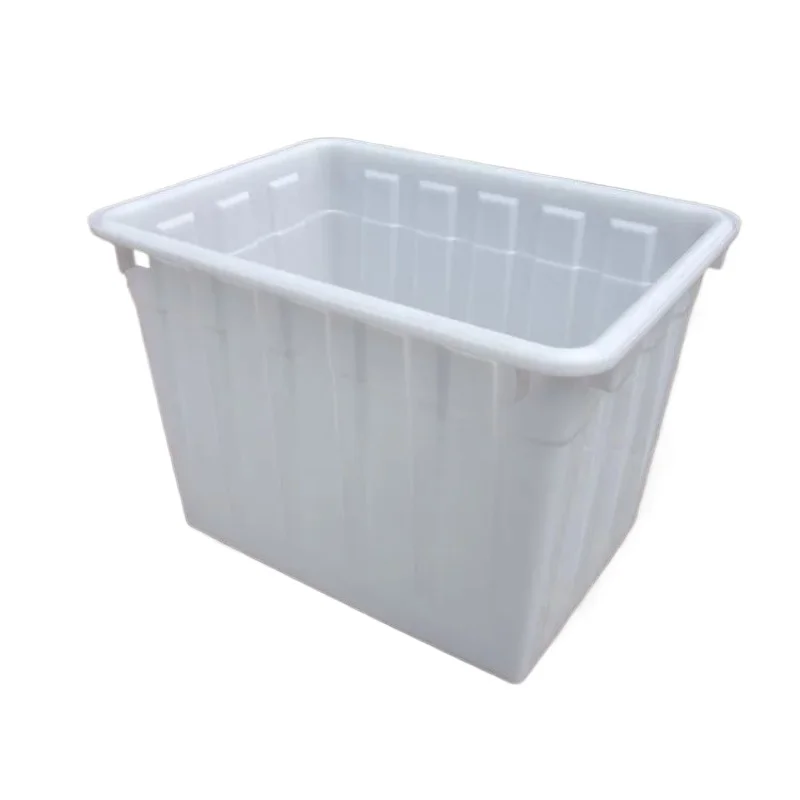 Plastic water tank with lid and wheel aquatic products, live fish bucket, transportation box with wheel and reel
