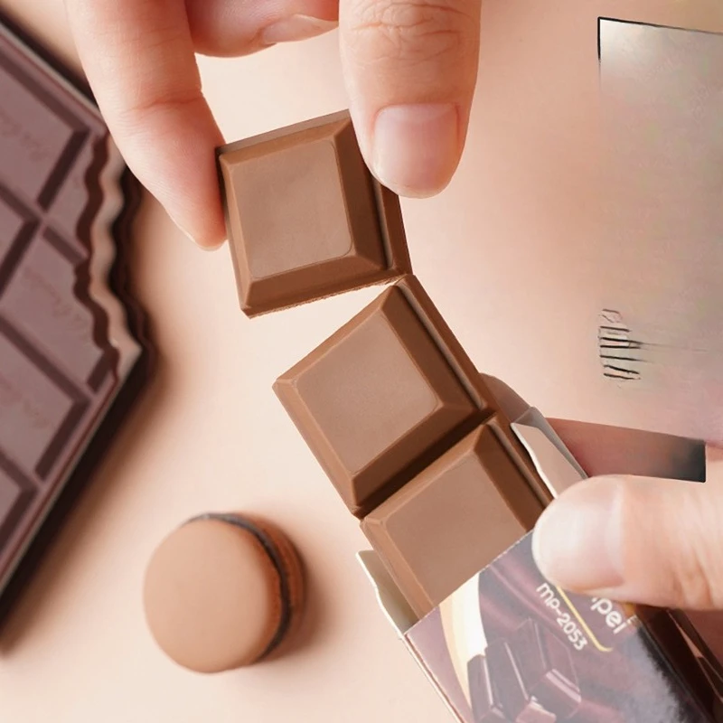 20 box Wholesale Creative Chocolate Eraser Cute Fun Student Funny Stationery Kids High Value Eraser Prize Gifts Back To School