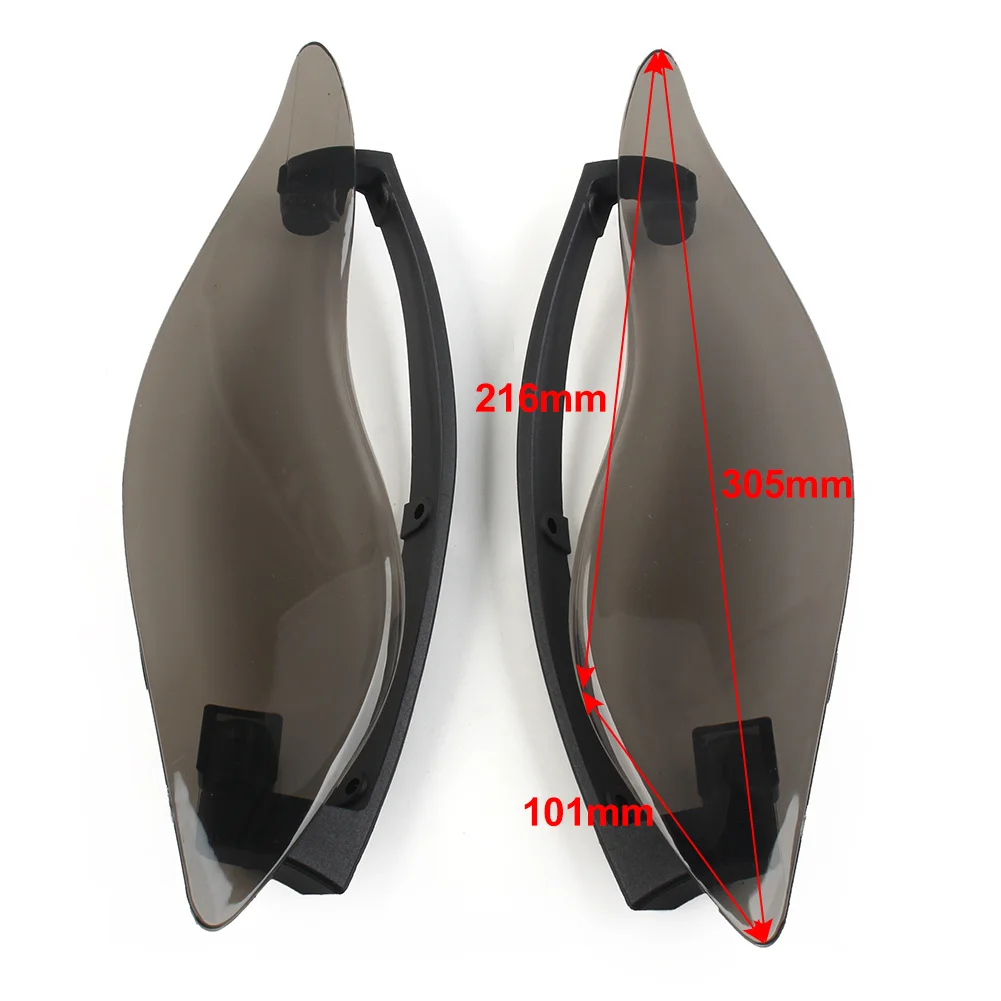 Smoke Motorcycle Adjustable Fairing Air Deflectors For Harley Davidson Electra Glide Street Glide Batwing 2014-2023