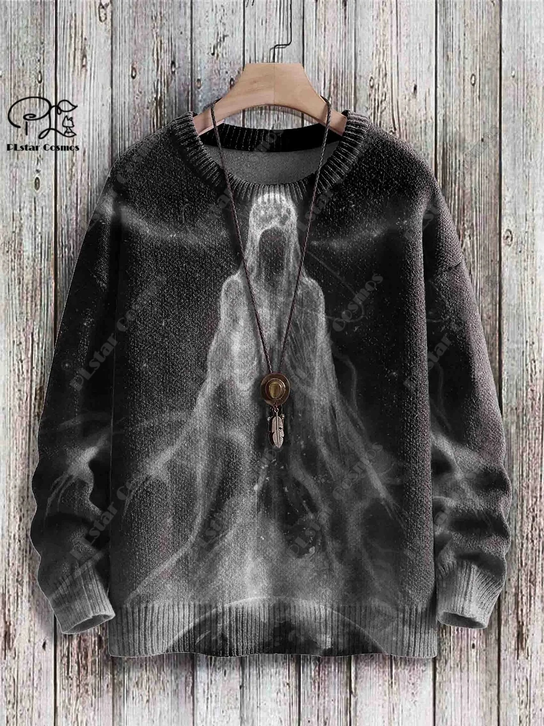 3D Printed Halloween Series Horror Skull Pattern Ugly Sweater Street Casual Winter Sweater Warm New Product Unisex