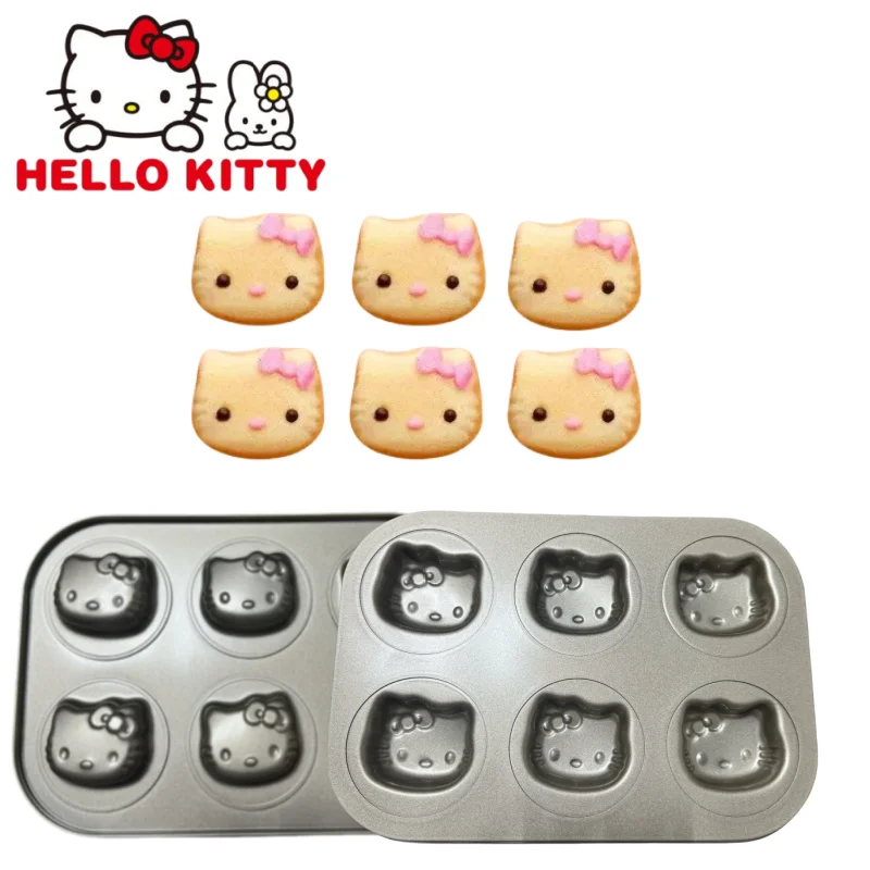 2025New Hello Kitty Cake Molds Sanrio Anime Cake Baking Tray Cute Bear Baking Tools Cat Paw Shape Baking Pan Diy Bread Mold Gift