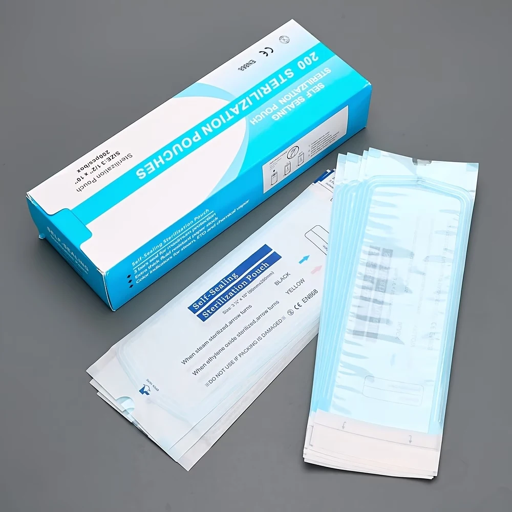 

﻿ 50/200 шт. одноразовые пакеты для стерилизации и дезинфекции, пакеты для стерилизации маникюрных инструментов, стерилизационные пакеты
