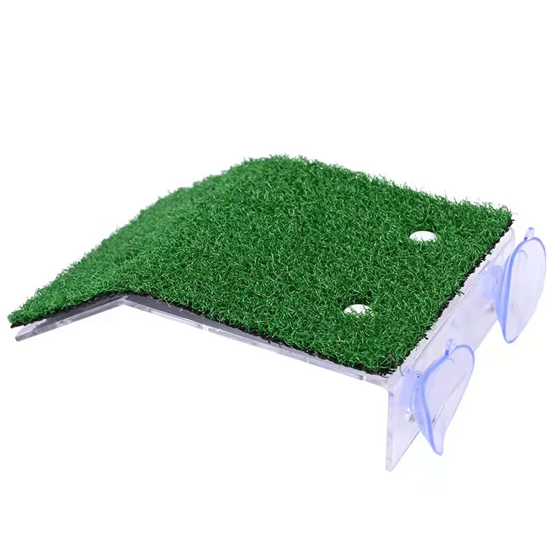 S/M/L Size Turtle Platform Float Decoration Terraces Grass Ramp Reptile Resting Moss Island Aquarium Accessories Habitat Decor