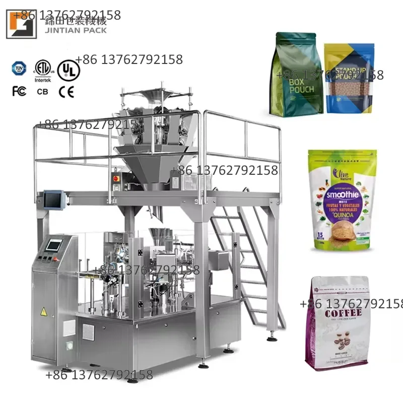 【2026】 Digital Fully Automatic High-Speed Multi-Function Doypack Stand-Up Pouch Premade Bag Packaging Machine