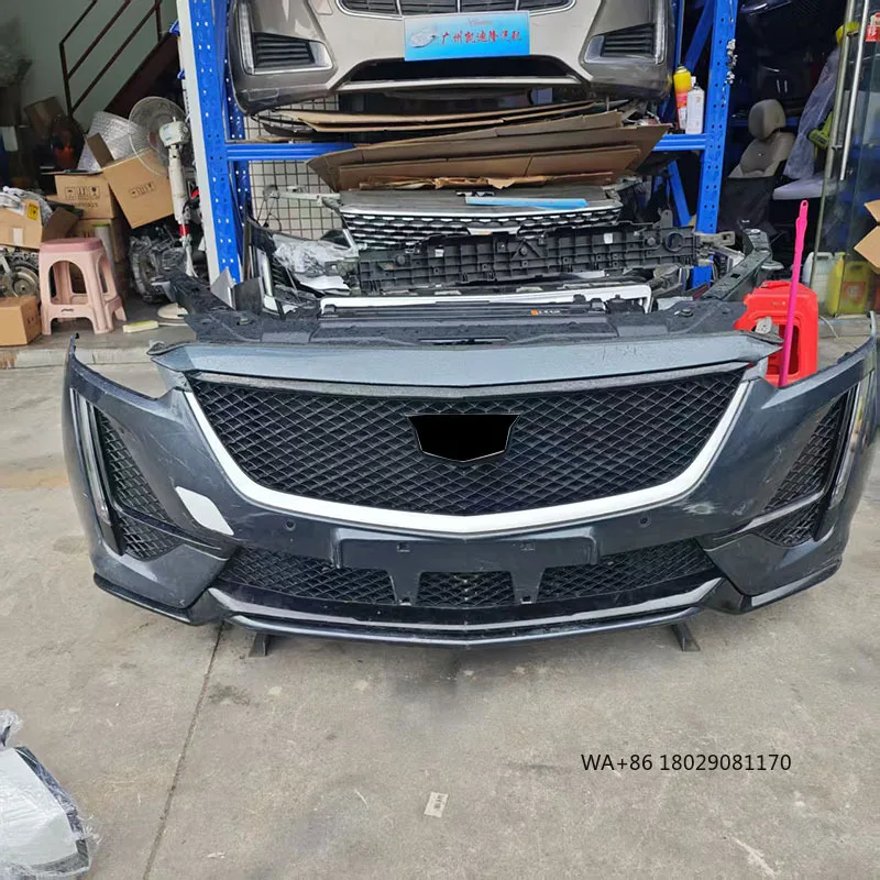 

OEM 2020-2023 for Cadillac CT5 Auto Body Kit Front Bumper Assembly with Grill Hood and Headlight New Plastic Includes Clips