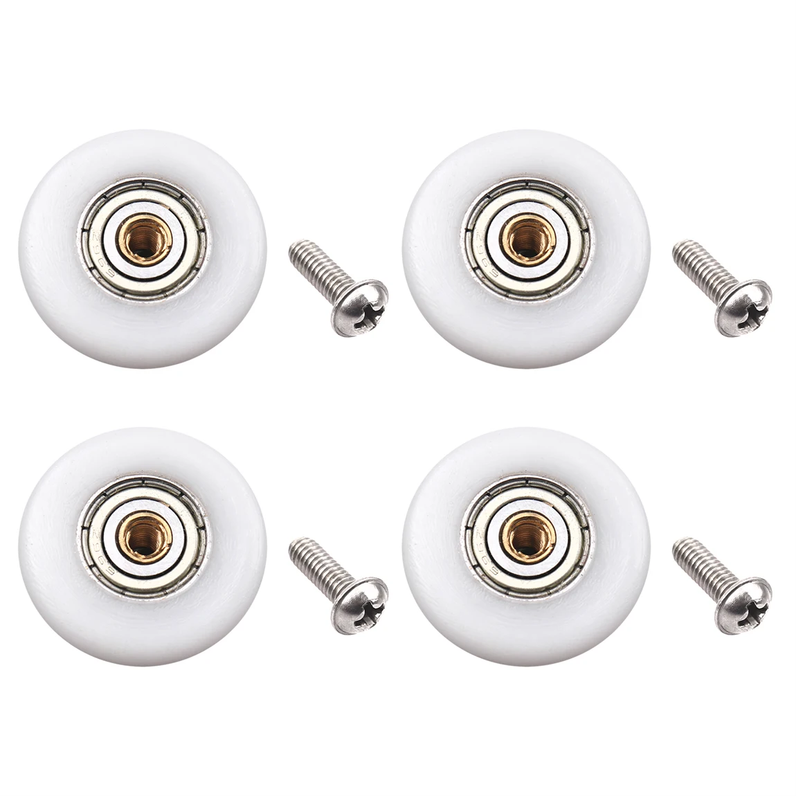 4pcs/set Durable Roller Shower Rooms Cabins Pulley Shower Room Roller /Runners/Wheels/Pulleys Diameter 19mm/23mm/25mm/27mm