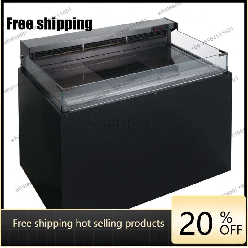 YJ Counter Type Air Cooled Refrigerated Showcase Commercial For Mousse Western Pastry Cake Fresh Preservation
