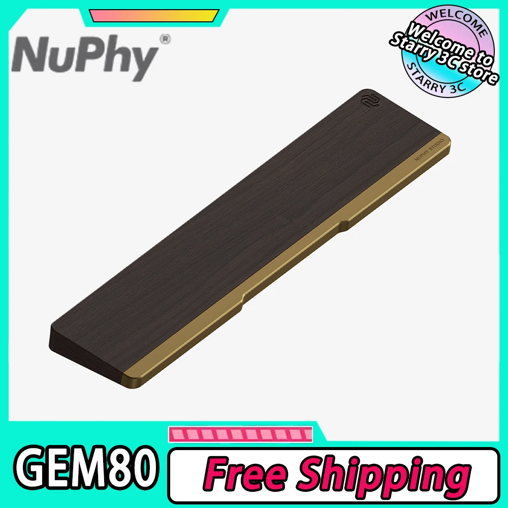 

Nuphy For Gem Towtone 80 Palm Rest Twotone Acrylic Hand pad Wrist Rest Wrist Mouse Pad Pc Desk Gaming Keyboard Accessories Gifts