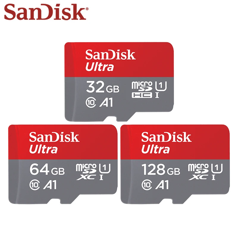 100% Nguyên Bản Thẻ Nhớ SanDisk Micro SD Card Class 10 Thẻ TF 32GB 64GB 128GB Đến 98 MB/giây thẻ Nhớ Cho Điện Thoại Máy Tính Bảng Thẻ Flash Card