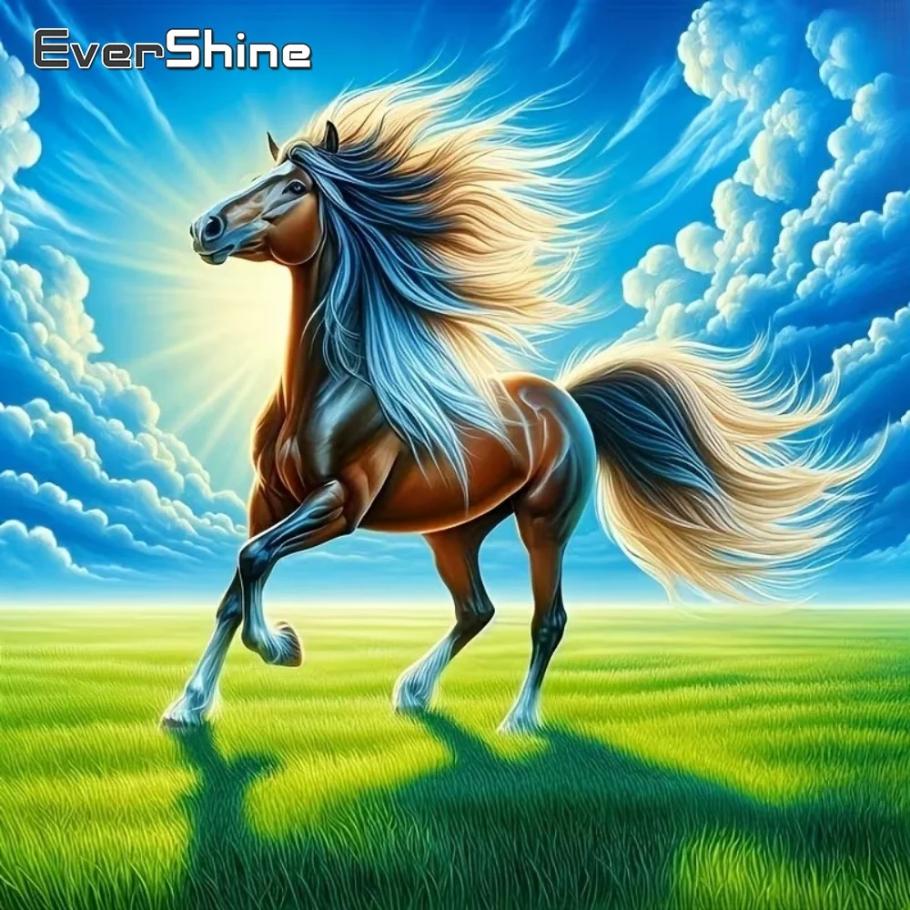 EverShine Diamond Painting Pferd Tier Neuerscheinung Stickerei Geeignet für Anfänger DIY Diamant-Mosaik Handgemachtes Hobby