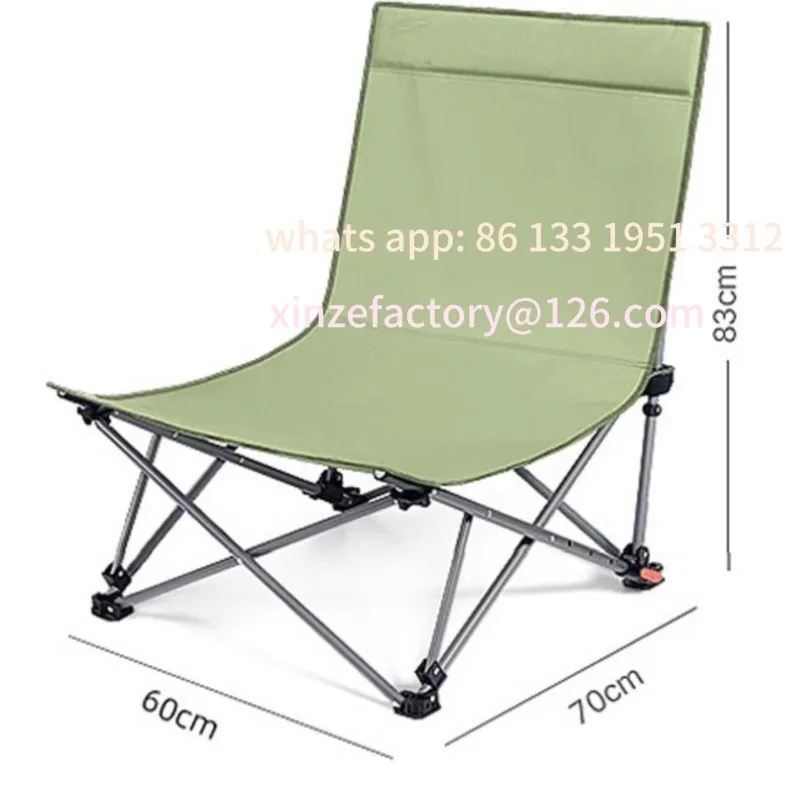 

Customizable Outdoor Lounge Chair Camping Beach Folding Chair Nap Tool Dual-use Chair For Sitting And Lying Camping Chair Fishin