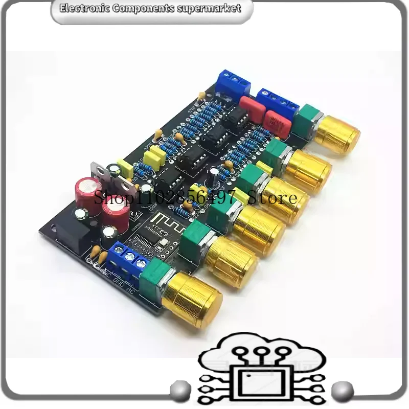 Bluetooth Preamp Tone Board 2.1 Channel Sound Source Processor Equalizer Sound NE5532 or OPA2604 OP AMP