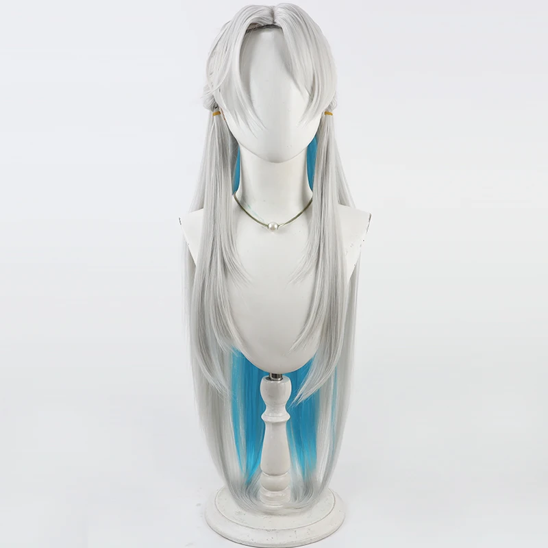 أنيمي المدينة العائمة ما وراء العالم كريسانثيمو كوس شعر مستعار تأثيري هالوين كرنفال الدعائم الطرف الاصطناعية + غطاء شعر مستعار