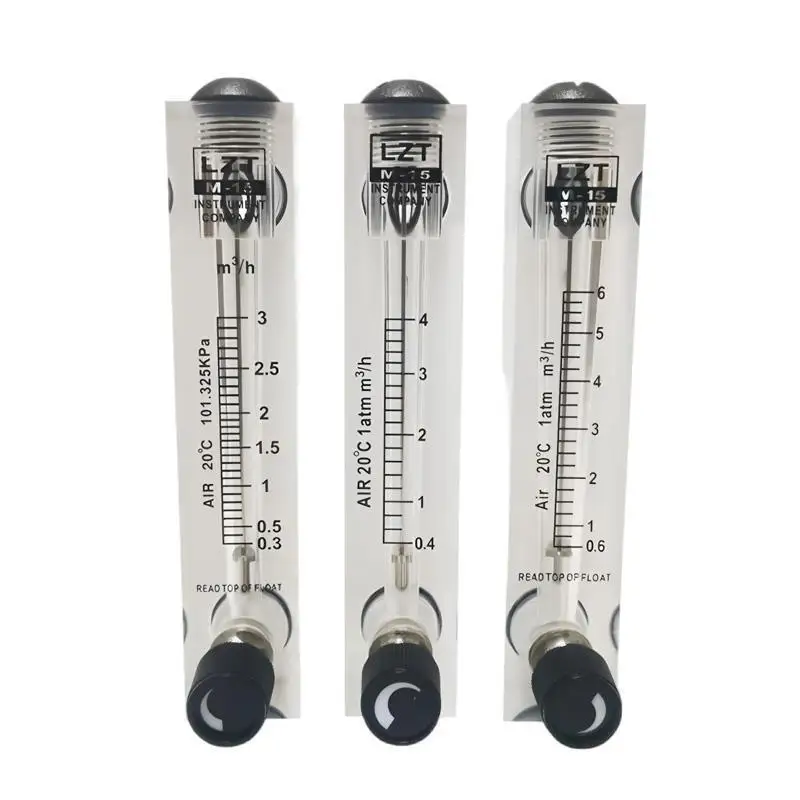 LZT-M15 Flow Meter 0.2-2LPM 0.2-3LPM Liquid Flowmeter 0.5-4LPM Water Panel Rotameter With Control Valve PMMA 1-7LPM 10-100L/H