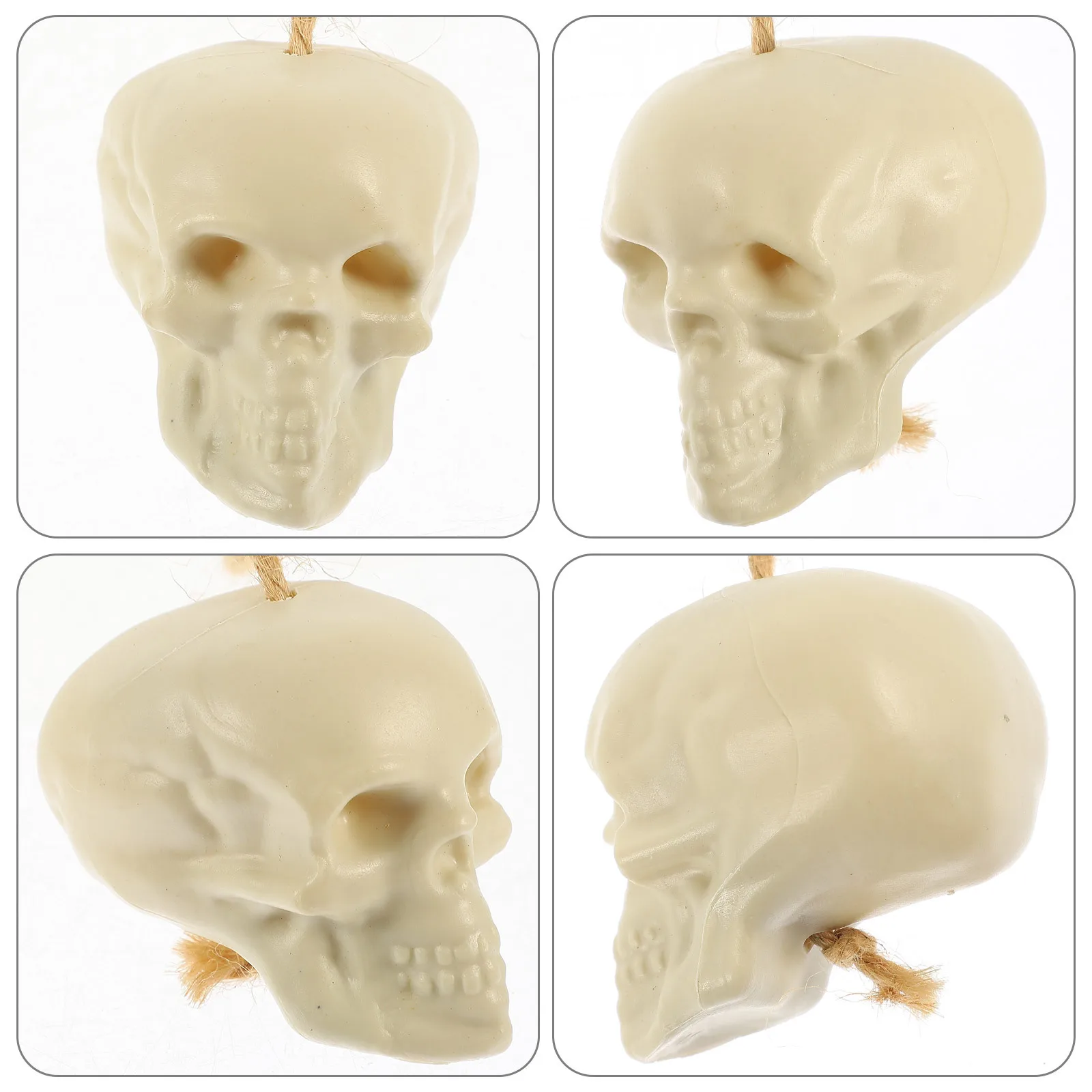 

Skull Head Garland Halloween Hanging Ornament Creepy String Decor For Party Haunted Window Door