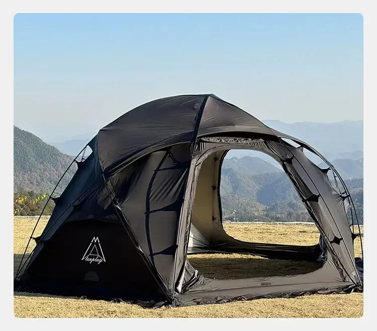 Camping Tents 185 Solid Color Outdoor Waterproof Hiking Hemisphere Dome Tent Car Family Ball Rear Spherical Shelter Tent