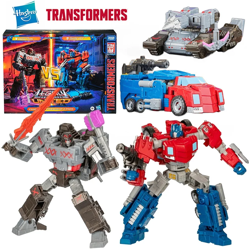 Hasbro Transformers Legacy United Orion Pax VS Megatron Fractureo Friendship 2-Pack Anime Original Action Figure Model Toy Gift