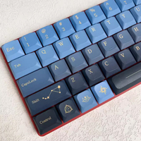 Ultrathin Low Profile Star Myth PBT Mechanical Keyboard MX Keycaps 126 keys compatible 64/68/75/87/98