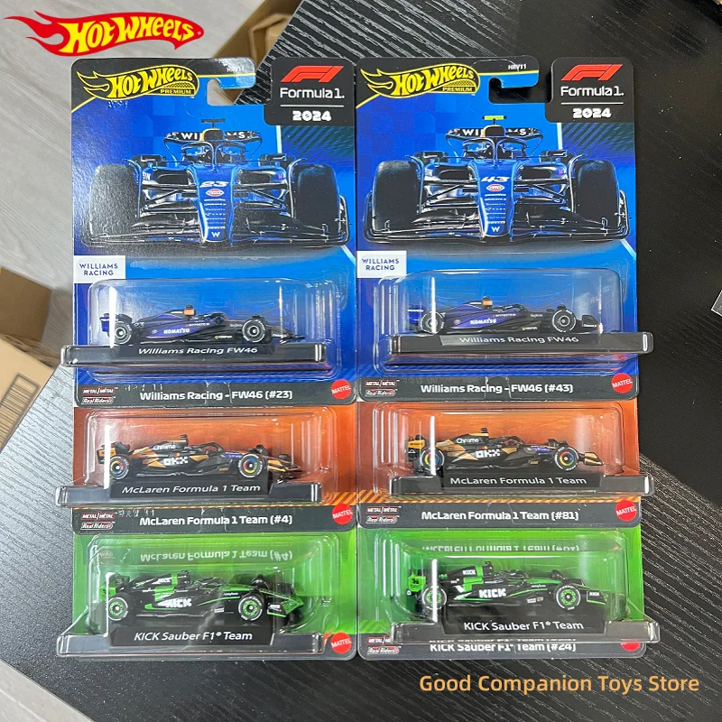 Hot Wheels Car Gold Label F1 Red Bull Mclaren 4 Rb20 Sshp Vf24 Edición limitada Hrv11 1/64 Vehículo fundido a presión Material de aleación de coche Juguete