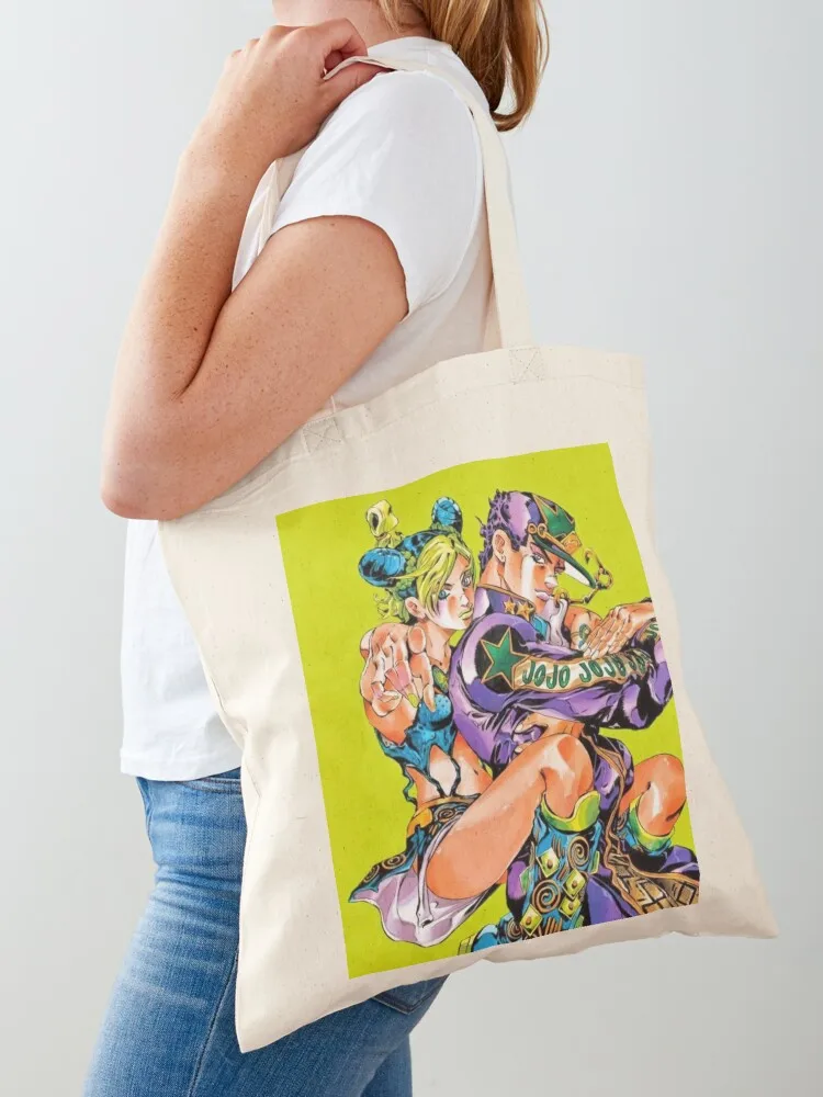 

Cool art of -%[jojos]%- adventures -%[ bizarres]%- film Tote Bag Big bag Reusable bags female bag custom tote