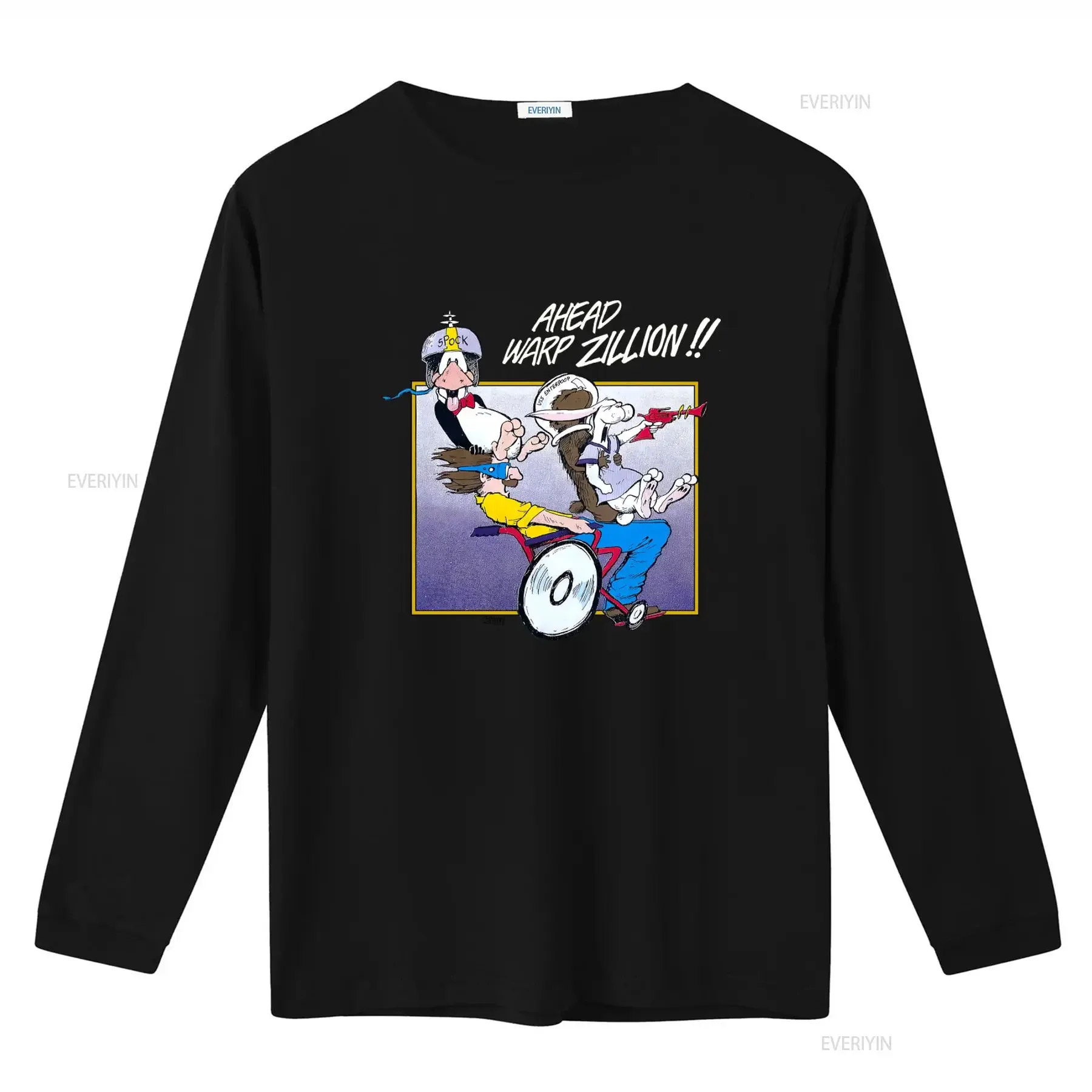 80s Bloom County Ahead Warp Zillion Comic Strip Opus Penguin T shirt Retro Cartoon Fun vintage Washed homme Stretched
