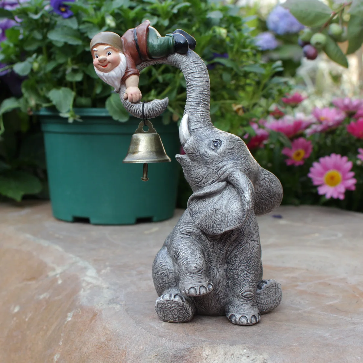 

1pc Elephant Hanging Dwarf Statue Resin Home Decor Crafts Home Decoration Decor