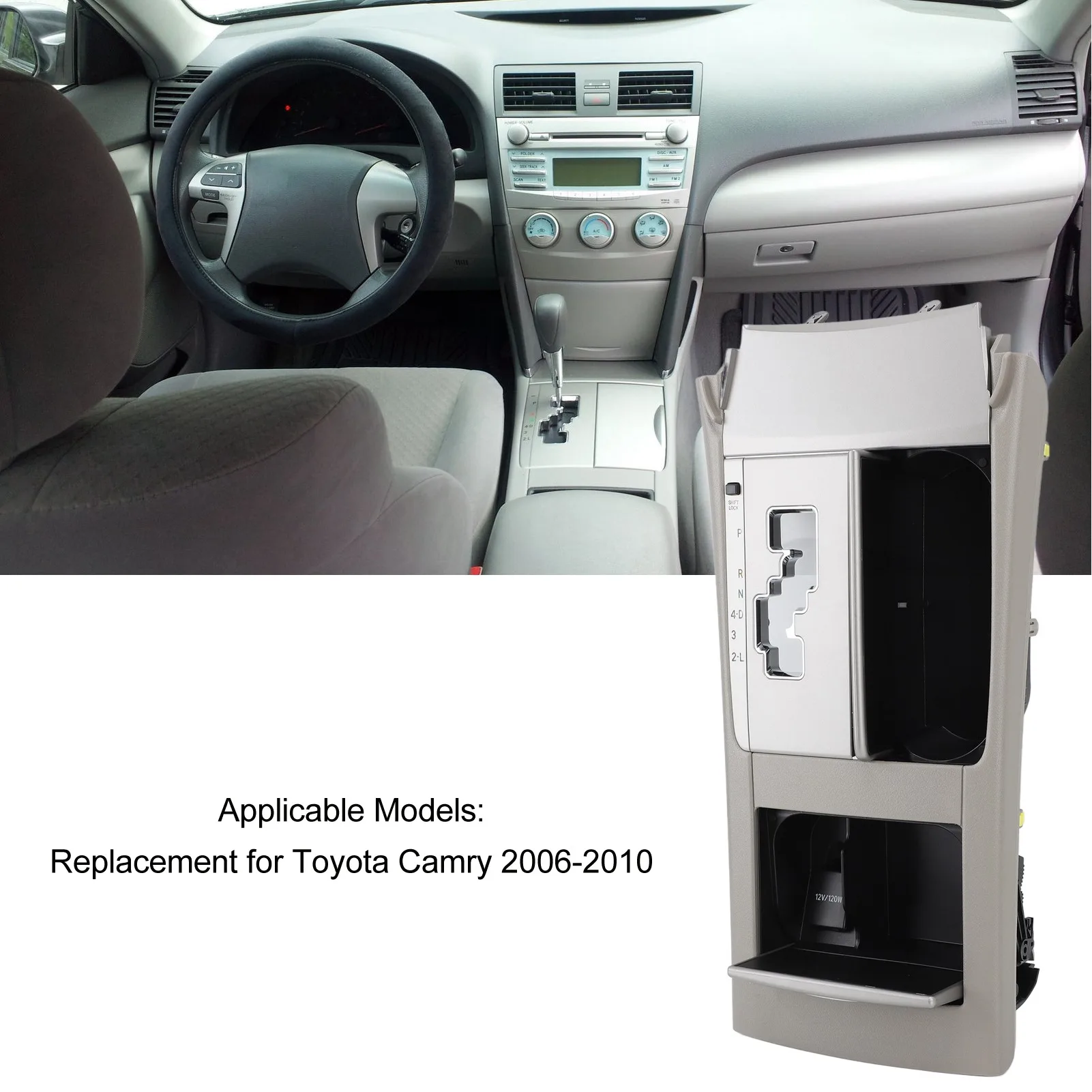 

Накладка на центральную консоль (панель переключения передач) 58805‑06070, сменная крышка-накладка для Toyota Camry 2006-2010 годов выпуска