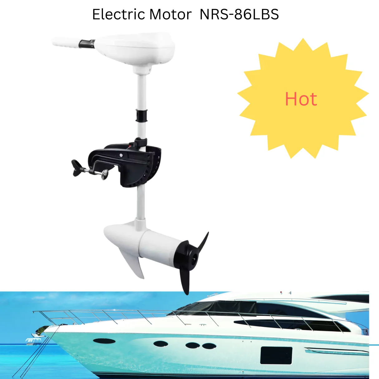 

Electric Outboard Motor Propeller NRS-86LBS Hanging Stern Drive Boat Motor Wholesale Aircraft Grade Aluminum