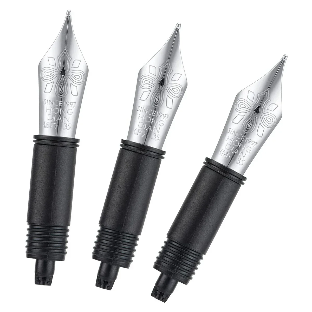 

Горячая новинка: 3 пера для перьевых ручек Hongdian # 6 сменных наконечников (очень тонкие, тонкие, средние) для 1860 Max, 1837, 660, N23 и N8