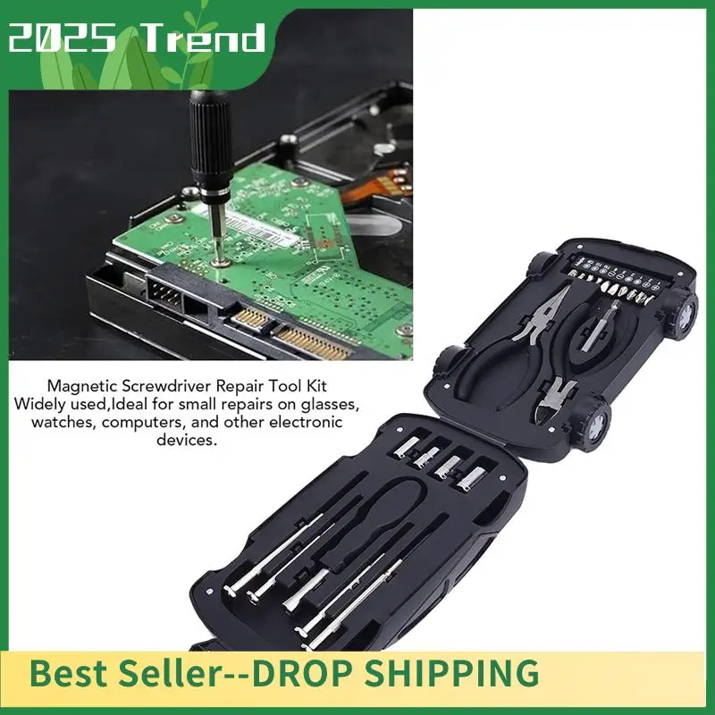 

AD33 HOT Portable Screwdriver Set Portable Carbon Steel Screwdriver Set Repair Tool Forglasses Red