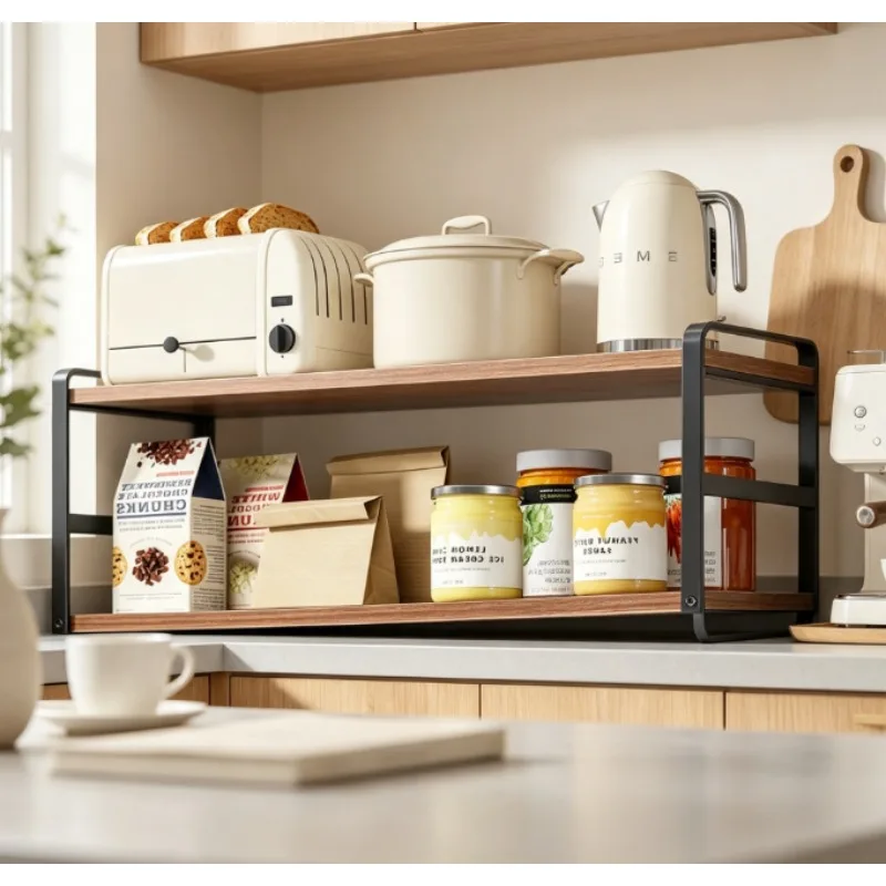 Multifunctional Kitchen Dish Drying Rack with Seasoning Holder, Space-Saving Organizer for Cabinet Wardrobe Closet
