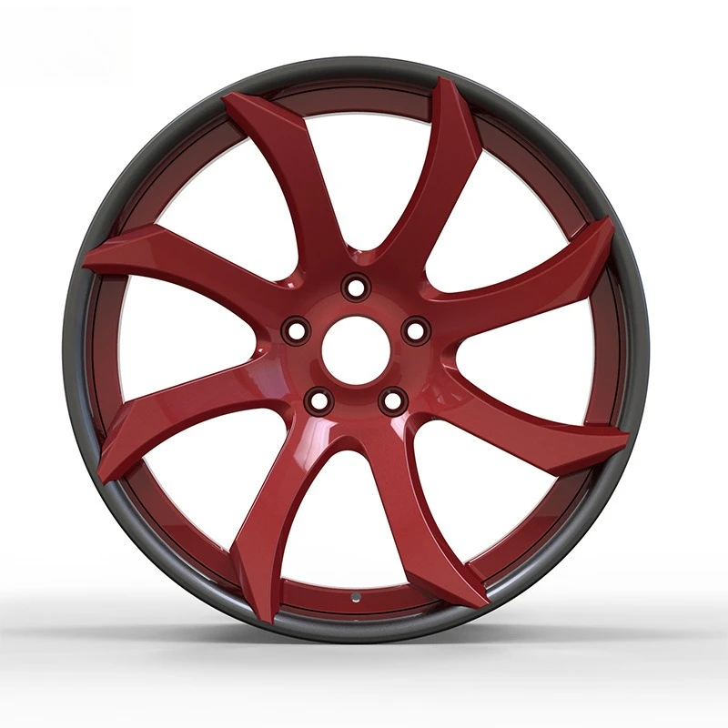 Car wheel hub modification 18/19/20-inch two-piece aluminum forged wheel rim stroke wheel hub trolley