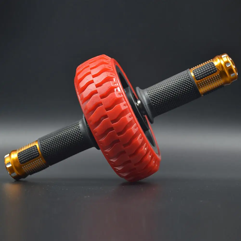 Rubber Useful Single-wheel Abdominal Fitness Gym Exercise Roller Solid Ab Wheel Roller Anti-slip Gym Supply
