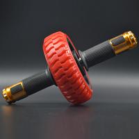 Rubber  Useful Single-wheel Abdominal Fitness Gym Exercise Roller Solid Ab Wheel Roller Anti-slip   Gym Supply