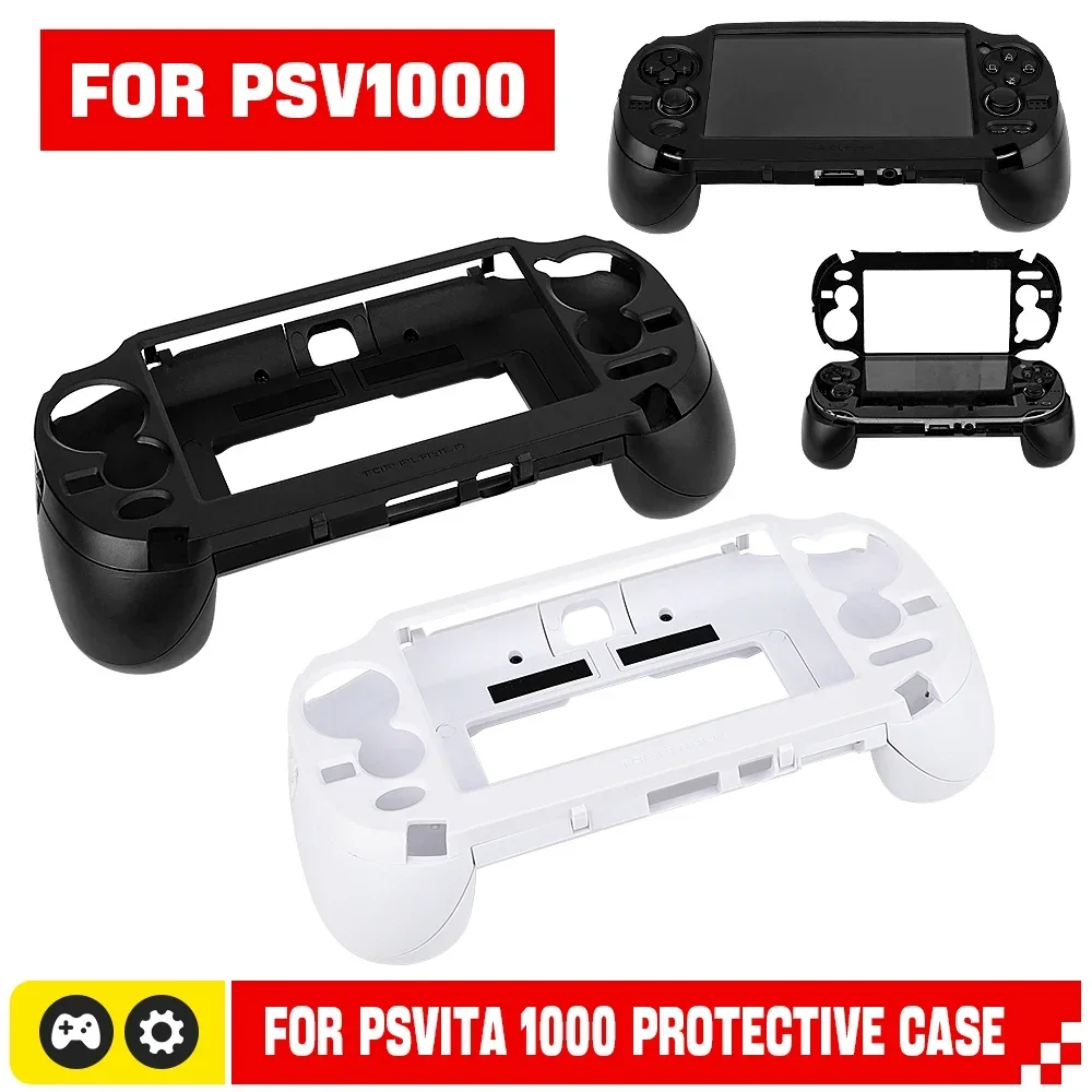 White For PS VITA/PSV1000/PSV 1000 Replacement Frosted Hand Grip Joypad Stand Case with L2 R2 Trigger Button Game Accessories