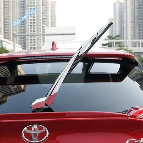 Rearview Mirror Protect Streamer Decor / Front Fender Side Air Vent / Fuel Tank Cap Cover Trim For Toyota C-HR CHR 2016 - 2021 10 best sales toyota chr styling - №6