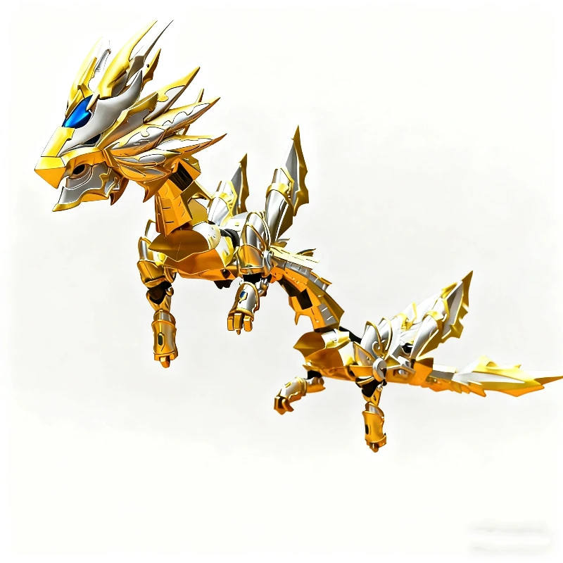 

AULDEY Armor Hero 50 см императорский дракон готовая модель шарнирные фигурки с подставкой аниме игрушка декор для рабочего стола подарок