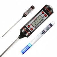 Food Thermometer with Probe Oil thermometer Kitchen BBQ Bake Meat Baby Bottle Coffee Electronic Digital Instant Read Thermometer