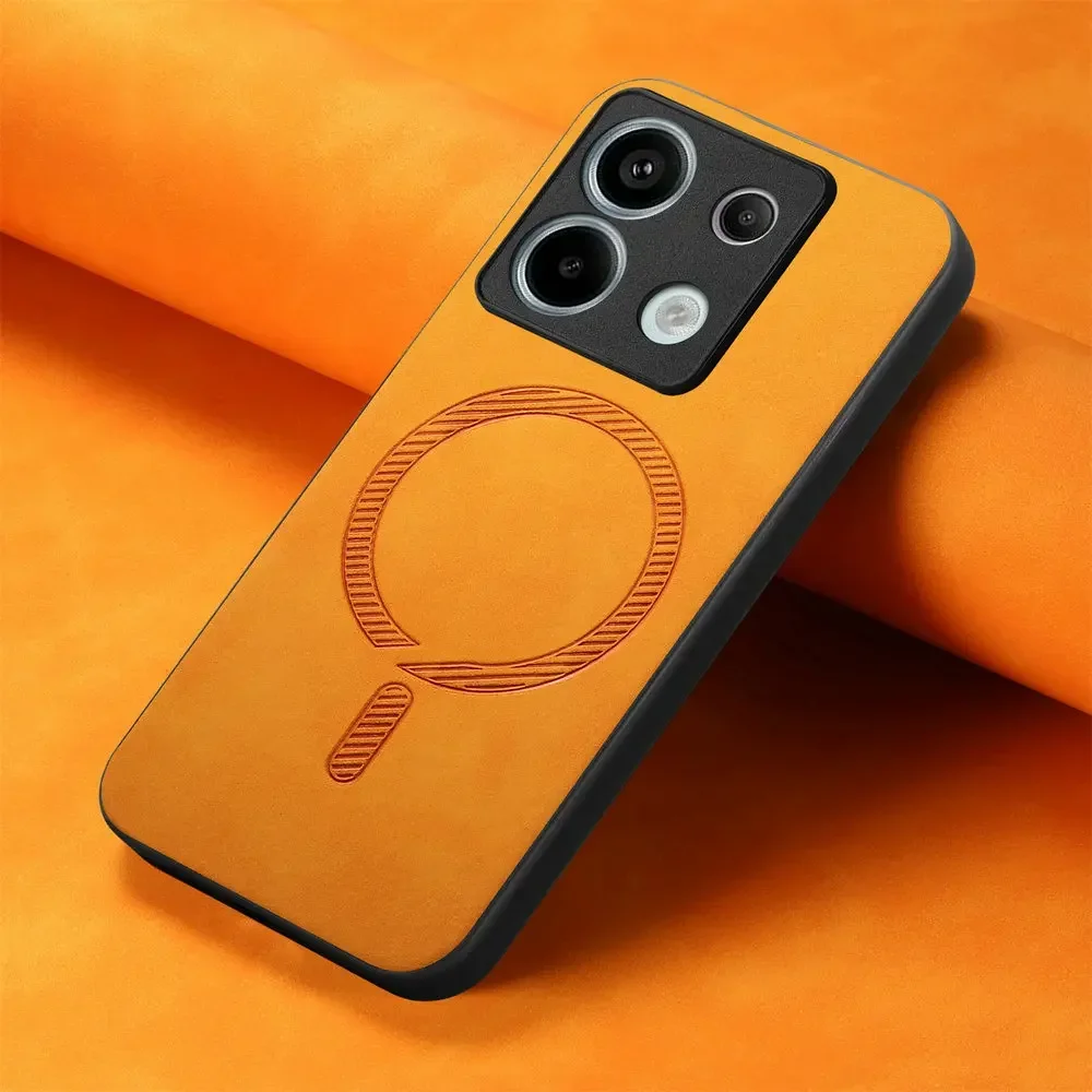 

Pop Luxury Case For Xiaomi Redmi Note 13 Pro 4G 5G Magnetic Cover Leather Back Bumper Funda Redmi Note 13 Pro Plus Case Redmi13